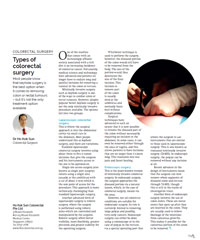 Types Of Colorectal surgery